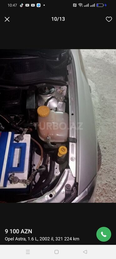 Opel: Opel Astra: 1.6 l | 2002 il 321224 km Sedan — 2