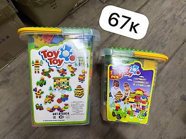 мешок пакет: Конструктор Toy Toy в контейнере - Большой набор разноцветных блоков — 1