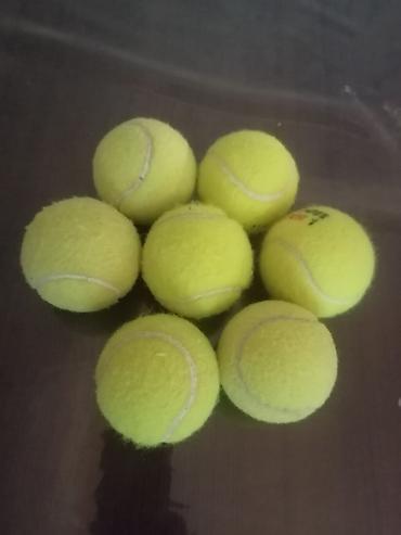 sarı toplar: Tennis topları dəsti - Miqdar: 7 ədəd - Rəng: neon sarı - Standart — 2