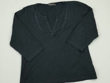 czarne bluzki długi rekaw: Blouse, M (EU 38), condition - Good