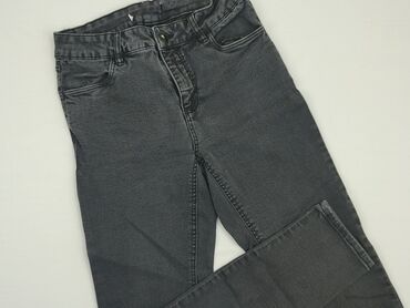 czarne legginsy z wysokim stanem: Jeans, M (EU 38), condition - Very good