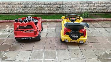 uşaq maşn: Uşaq elektrik avtomobilləri – 2 model birlikdə - Model 1: Qırmızı — 3