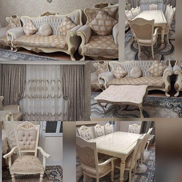 Qonaq otağı dəstləri: Divan, Jurnal masası, TV altlığı — 1