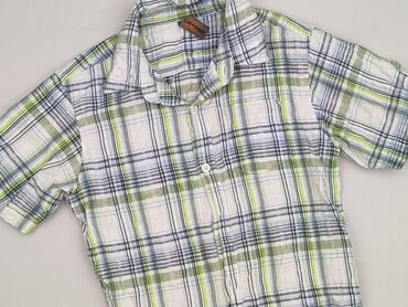 koszula ażurowa biała: Shirt 9 years, condition - Very good, pattern - Cell, color - Multicolored
