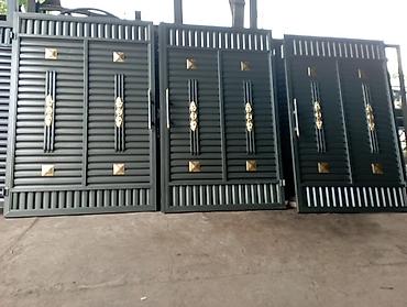 Распашные ворота: Металлические, Механические, Другой бренд, Для гаража, Для частного дома, С калиткой, Оптом, Новый, Бесплатная установка — 3