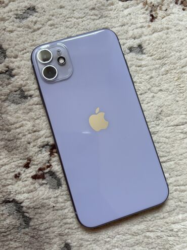 Apple iPhone: IPhone 11, Б/у, 64 ГБ, Deep Purple, Зарядное устройство, Защитное стекло, Чехол, 79 %