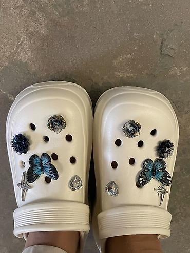 джиббитсы: Сабо, 38, 39, Crocs, Новый, цвет - Белый, Самовывоз — 1