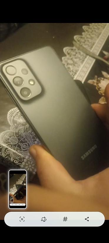 wifi usb modem: Samsung Galaxy A73 5G, 256 GB, rəng - Boz, Barmaq izi — 1