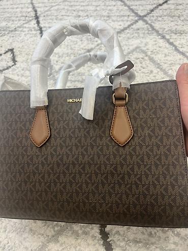 mk сумки: Сумка MICHAEL Michael Kors Sheila MD CZ Satchel, цвет Brown.💥 — 2
