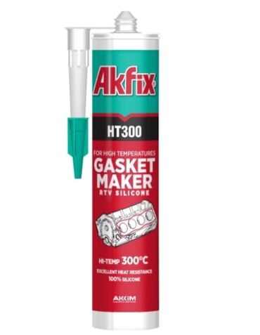силиконовая: Термостойкий герметик Akfix SA075 310 мл черный Akfix SA075 имеет