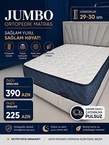 Matraslar: Yeni, Ortopedik matras, İki nəfərlik — 1