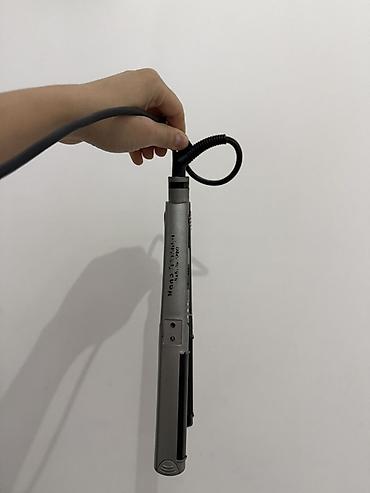 ucuz tel: Saç ütüsü – elektrikli saç düzləşdirici - Rəng: boz-gümüş gövdə, qara — 4