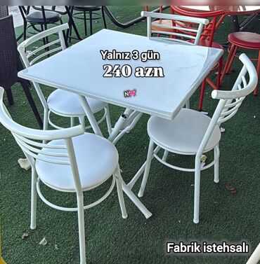 ремонт на кухне: Yumru masa, Mətbəx üçün, 4 nəfər