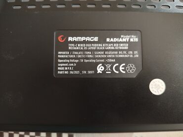 Klaviaturalar: Rampage Radiant k11 Mechanic Klaviatura, teze alinib, az ishlenib, rgb — 5