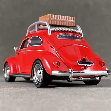 Avtomobil modelləri: Qırmızı klassik “Beetle” miniatür model avtomobil - Kolleksiya və — 5