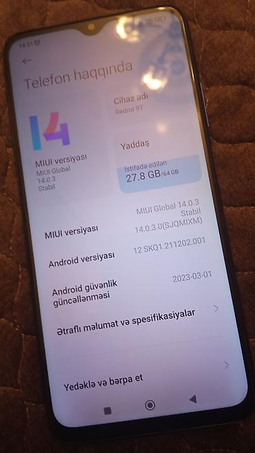rədmi 9t: Redmi 9T, 64 GB, rəng - Mavi, Barmaq izi, İki sim kartlı, Face ID — 3