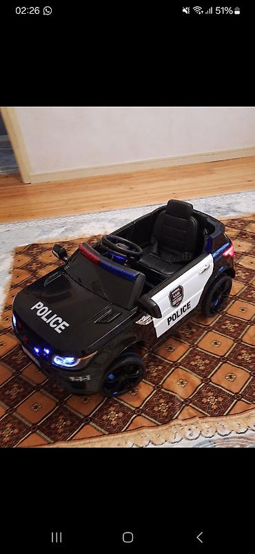 elektrik əşyaları: Uşaq üçün elektrikli polis maşını – ride-on tipli model - Rəng — 2
