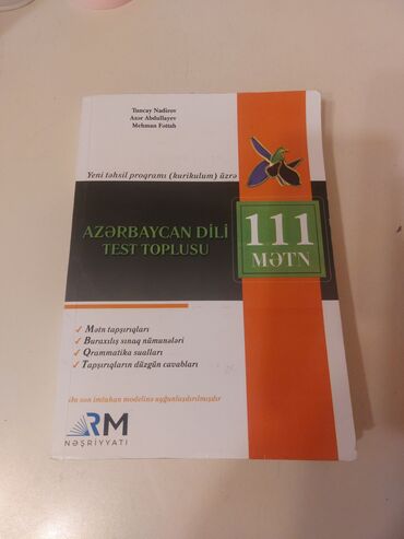 azərbaycan dili test toplusu: RM nəşriyyatı Azərbaycan dili Test toplusu 111 mətn (yeni nəşr) İçi