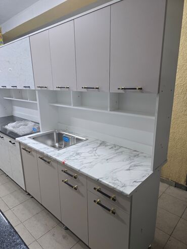 Кухонные гарнитуры: Кухонный гарнитур, Новый, цвет - Белый, ДСП, Платная доставка — 8