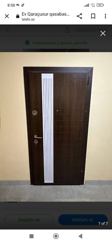 Yeni tikili: Qaraçuxur qəs., 2 otaqlı, Yeni tikili, 50 kv. m