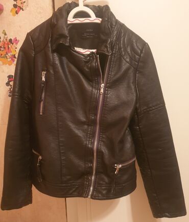 Jakne, kaputi i prsluci: ZARA kozna jakna bajkerka 11-12 godina 152 cm, girls biker jacket — 10