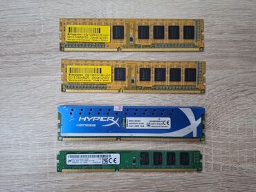 Оперативная память (RAM): Оперативная память, Б/у, Kingston, 4 ГБ, DDR3, 1600 МГц, Для ПК