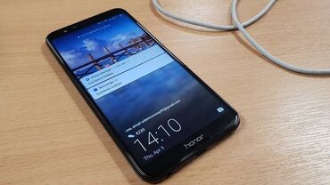кронштейн для тв: Honor 9 Lite, 128 ГБ, цвет - Черный, Отпечаток пальца