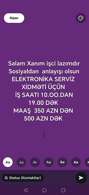 internet iş: SMM menecer tələb olunur, 30-45 yaş — 1