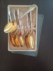 qara tut murebbesi: Qədim sovet malı,Melxior Qaşıq dəsti.yeni,qutusunda.İstifadə