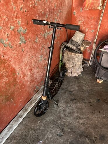 Samokatlar: Kick Scooter – böyük təkərli, amortizatorlu, mexaniki disk əyləcli — 2