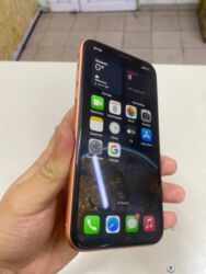 рация бу цена: IPhone Xr, Колдонулган, 64 ГБ, Кызгылт сары, Каптама, 100 %
