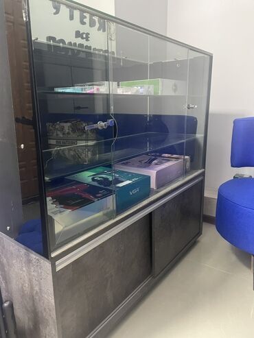 оборудование магазин: Витрина Телефон жана аксессуарлары үчүн, Шамдал менен, 120 см * 120 см * 45 см