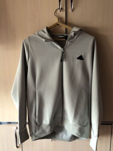 брендовые вещи оригинал: Эркектердин толстовкасы, XL (EU 42), Adidas, Жаңы, түсү - Боз, Өзү алып кетүү, Акылуу жеткирүү