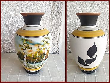 Terakota Ručno Oslikana Veća Vazna 80s - 26 cm * Sniženo Stanje na lalafo.rs Terakota Ručno Oslikana Veća Vazna 80s - 26 cm * Sniženo Stanje