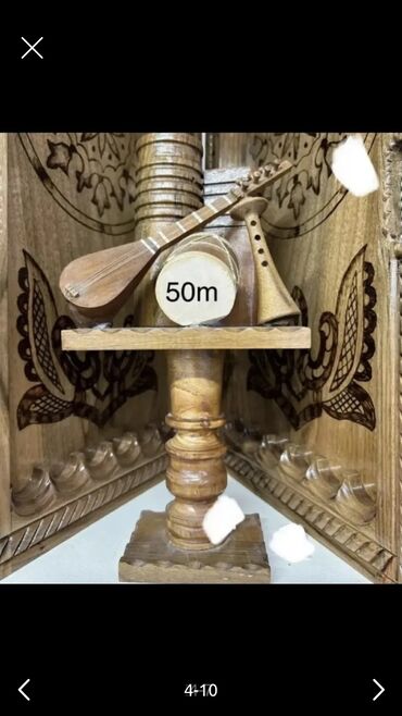 Saz: Azərbaycanın milli musiqi alətləri miniatur dekorativ fiqurları — 4