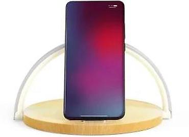 Ostali aksesoari za mobilne telefone: Drvena bežična Qi stanica za punjenje sa LED lampom (2‑u‑1) - Bežično — 11