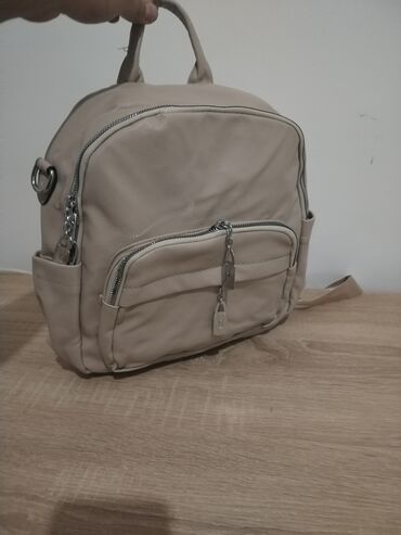 Fashion backpacks: Material: Leather