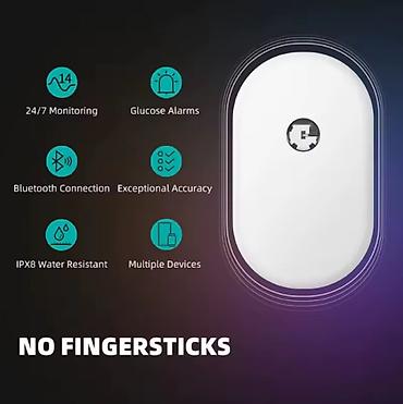Qlükometrlər: SİBİONİCS sensor. • 24 gün fasiləsiz istifadə • Real vaxt şəkər ölçümü — 3