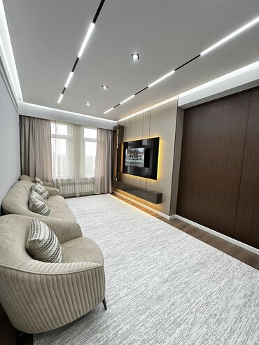 участок бишкек арзан: 3 комнаты, 100 м², Элитка, 7 этаж, Дизайнерский ремонт