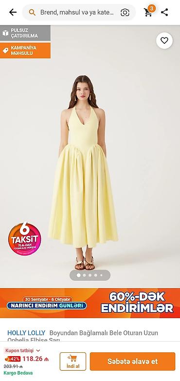 vadalaska trendyol: Holly Lolly markasindan 118 manata almisham.Girib Trendyolda da baxa — 3