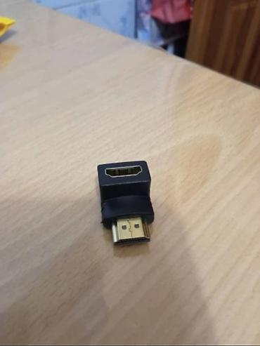 tv kabel: İstiqaməti dəyişən bucaqlı 90° HDMI (4K) erkək-dişi adapter. HD mufta — 5