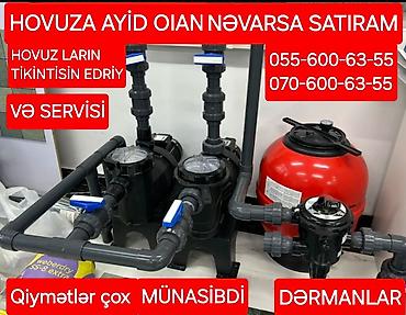 Məişət kimyəvi maddələri: Məhsul: Hovuz avadanlıqları və 5 li dərman dəsti 85 Azen Pilləkən 220 — 4