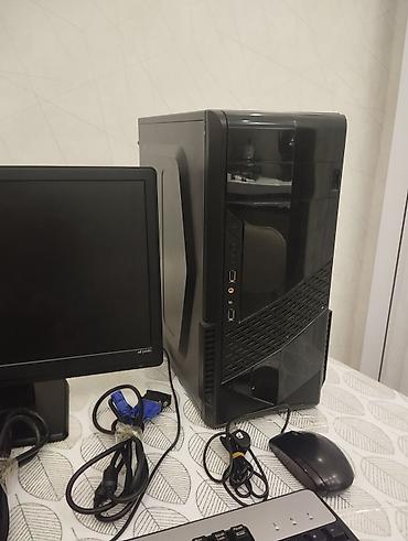 Masaüstü kompüterlər və iş stansiyaları: Masaüstü kompüter komplekti Tərkib: - Sistem bloku (qara korpus, ön — 3