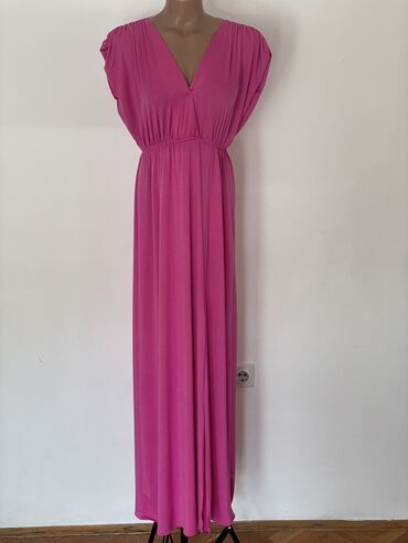 boho haljine: S (EU 36), color - Pink, Cocktail, Short sleeves