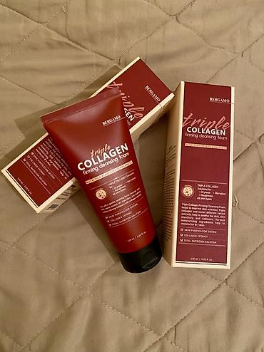 Оборудование для бизнеса: Очищающая пенка BERGAMO Triple Collagen Firming Cleansing Foam, 120 мл — 2