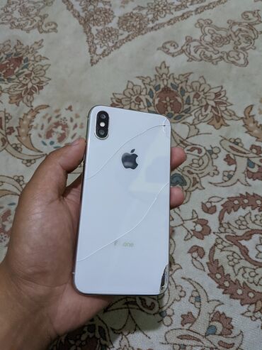 купить iphone x 256 бу: IPhone X, Колдонулган, 256 ГБ, Ак, 100 %