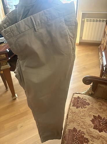 kişi sepi: Klassik Şalvar, Massimo Dutti, XL, rəng - Bej — 1