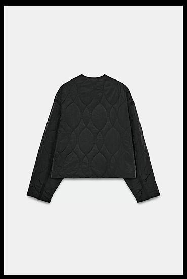 Üst geyimi: 🖤 ZARA qara quilted jaket — mövsümün hit modeli! Minimalist, amma çox — 9