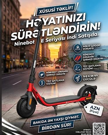 3391 km: Yeni Elektrik samokat > 12", 251 - 350 Vt, 16 - 25 km/s, Pulsuz çatdırılma — 1