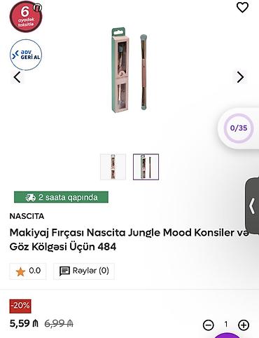 ag salvar modelleri: Nascita Pro Jungle Mood 484 iki uclu makiyaj fırçası - İstifadə — 3
